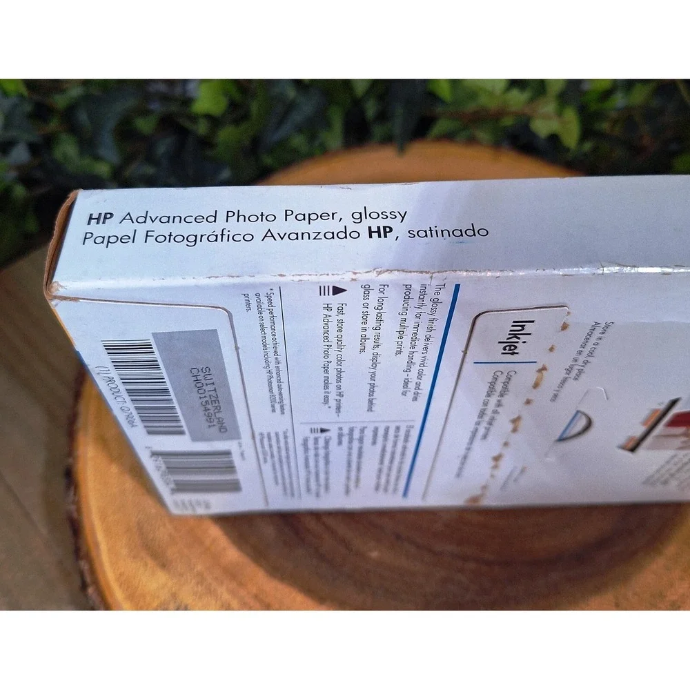 Lot of 2 HP Advanced Glossy Inkjet Photo Paper 100 Sheets 4 x 6